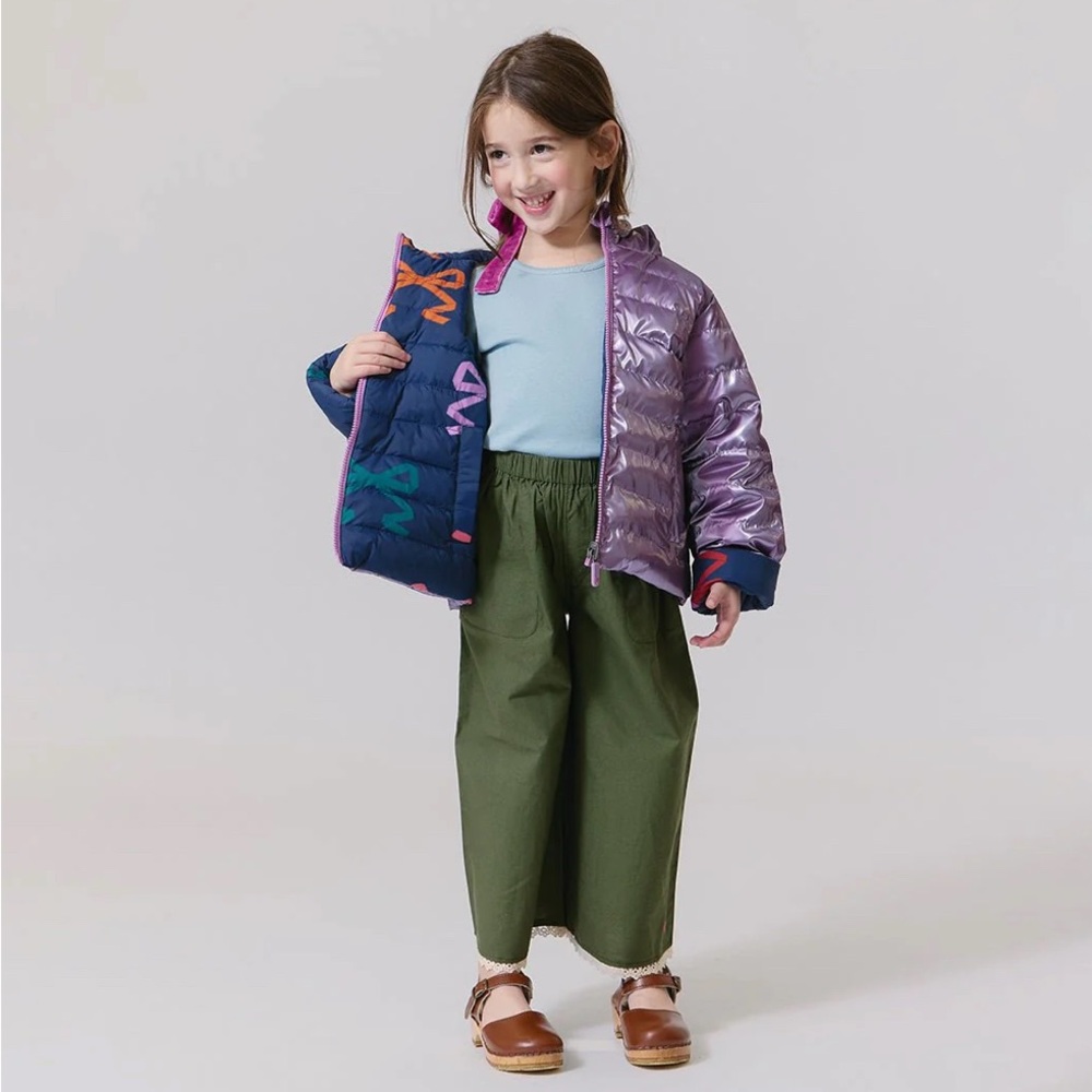 Pink Chicken Girls Reversible Riley Jacket - Multi-Bows - Picture 4 of 6